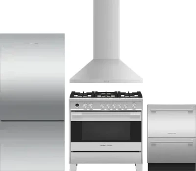 4 Piece Package Includes Refrigerator, Range, Hood And Dishwasher